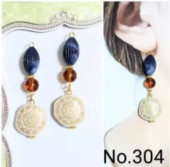 【304】♥1点物♥ハンドメイド　ピアス　イヤリング　アンティーク