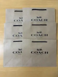 COACH ショッパー　紙袋　6個セット