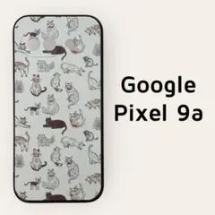 Google Pixel9a ケース 猫 イラスト カバー