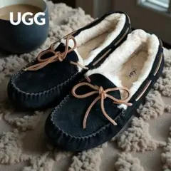 UGG アグ DAKOTA 5612BLK モカシン ブラック 26 美品 UGG アグ DAKOTA 5612BLK モカシン ブラック 26 美品 アグ UGG