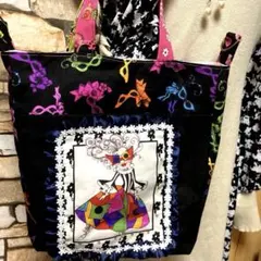 コ*ー様 ロラライハリス　マスカレートートバッグ　Dカン付き ☆ハンドメイドの☆
