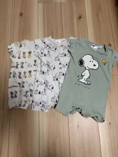 スヌーピー ロンパース 3枚セット