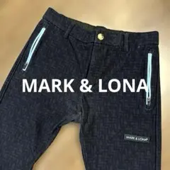 マークアンドロナ　ゴルフ　パンツ　ネイビー　48 総柄