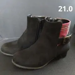 【a.v.v】黒ブーツ 21.0cm