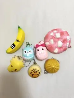 スクイーズ　キーホルダー　7点セット
