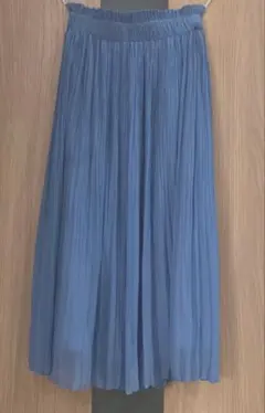 エストネーション　ブルー プリーツロングスカートのサムネイル