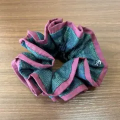 《 ブルー × ピンク 》 ボリューム シュシュ