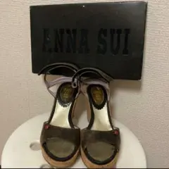 ANNA SUI☆ウェッジソール てんとう虫 ブラウンのサムネイル