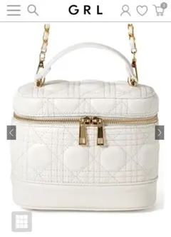 GRL 2Wayキルティングチェーンショルダーバニティバッグ[tr602]