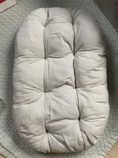 カバーあり　クーファン　クッション　抱っこふとん グレージュ