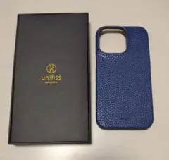 ✨iPhone 13Pro 手帳型ケース ネイビー 薄型 軽量 レザー
