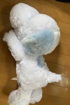 スヌーピー　ぬいぐるみ　寝そべり　big ブルー　水色