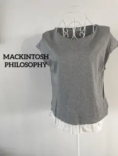 【MACKINTOSH PHILOSOPHY】ノースリーブトップス　グレー　38のサムネイル