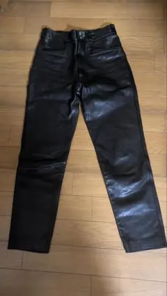 肉厚牛革◇Indian Motocycle◇W28レザーパンツ黒メンズ - メルカリ