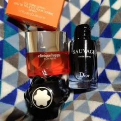 男性用香水セット Clinique Dior Montblanc