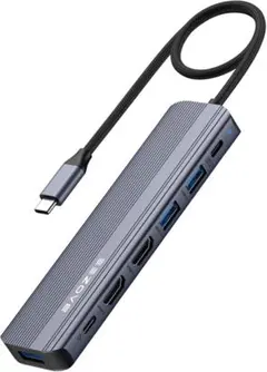 USB-C HDMI 4K PD100W マルチディスプレイ対応　データ転送