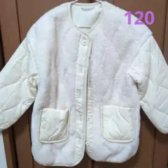 ★120★新品　GU ボアキルティング　コート