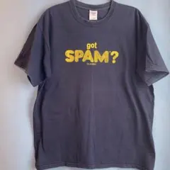 企業 Tシャツ EAT SPAM メッセージ 黒 フェード XL 短丈 - メルカリ
