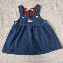 familiar サロペットワンピース 80