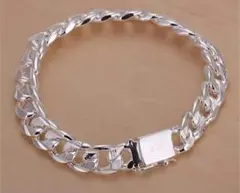 Silver925刻印入り シルバーブレスレット 20cm/1cm
