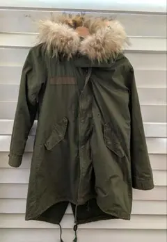 SHIPS モッズコート カーキ ファー付き
