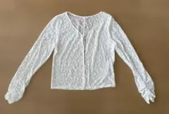 GU ホワイトレースカーディガン Mサイズ