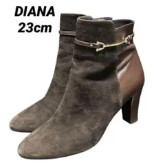 DIANA ダイアナ ショートブーツ スエード ブラウン 23cmのサムネイル