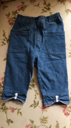 スーリー　フラワー　デニム  パンツ 80