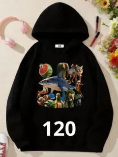 イタリアンブレインロット 裏起毛 裏ボア 長袖120 パーカー