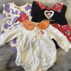 長袖足なしロンパース70〜80 3枚