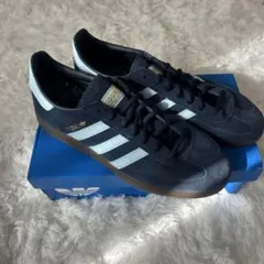 adidas スエード スニーカー ネイビー/ライトブルー