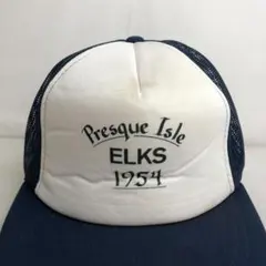 【US古着】ELKS 1954　アメリカ企業　ビンテージ　メッシュキャップ　紺のサムネイル
