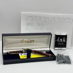 生産終了品✨PILOT 万年筆 グランセ 14K F 細字 グリーンマーブル 緑