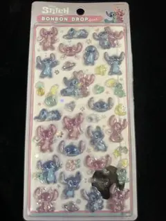 ま*ん様 ボンボンドロップシール スティッチ＆エンジェル