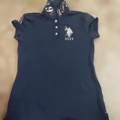 USPA ブラック ポロシャツ 半袖
