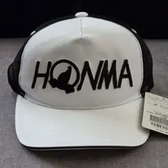 定価4,620円 新品 HONMA 本間ゴルフ メッシュキャップ 白黒