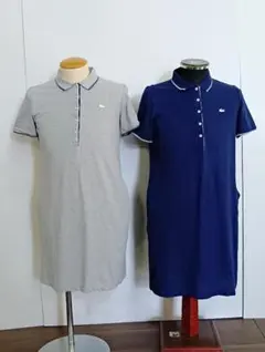 ラコステ　半袖　ポロシャツワンピース　2点セット　レディース　40