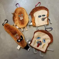 パンどろぼう カラビナつきパンポーチ フルコンプ ガチャガチャ カプセルトイ
