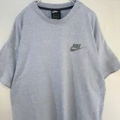 ナイキ　Tシャツ　ワンポイントロゴ　グレー　XLサイズ