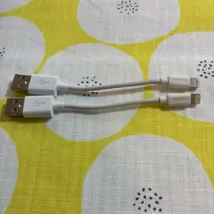 USB-A to Lightningケーブル 2本セット ホワイト