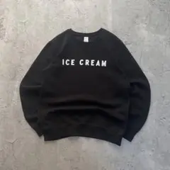 USA古着 ICE CREAM センターロゴ プリント スウェット トレーナー
