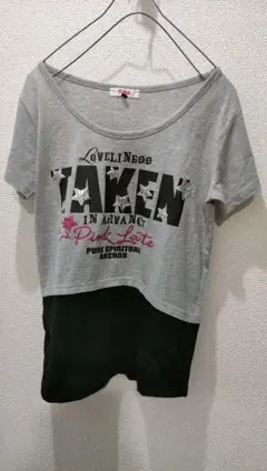Pink Latte ★グレー ブラック Tシャツ★のサムネイル