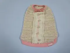 Otty オッティ　3号　胴回り36㎝　フリル・リボン　ツィードニットタンク