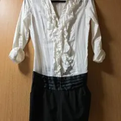 値下げ！スナイデル オールインワン フリル 袖ロールアップ