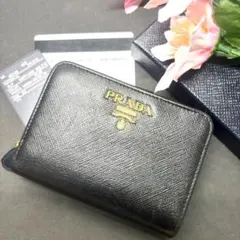 【レア★美品】プラダ 小銭入れ ポーター キーリング サフィアーノレザー レア☆美品】プラダ 小銭入れ ポーター キーリング サフィアーノレザー