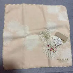 PAUL & JOE 花柄刺繍ハンカチ