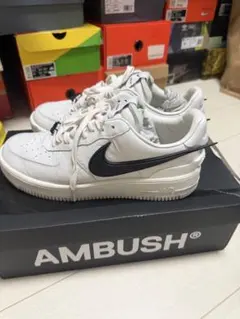 Nike × AMBUSH AIR force 1 ホワイト 27cm - メルカリ