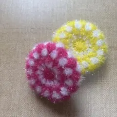 スセミたわし 大きめ 使ってみて♡ お風呂掃除 エコたわし カラフル