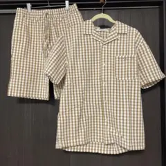 GELATO PIQUE HOMMEチェック柄 パジャマセット