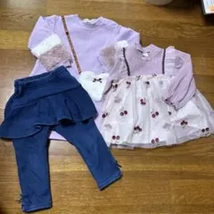 ♦︎90cm♦︎女の子冬物　3点おまとめ売り